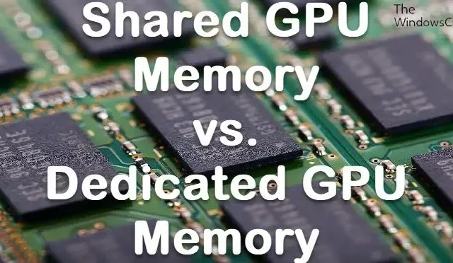 共有 GPU メモリと専用 GPU メモリの意味の説明