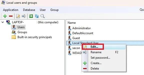 Windows コンピューター管理で管理者を変更する方法