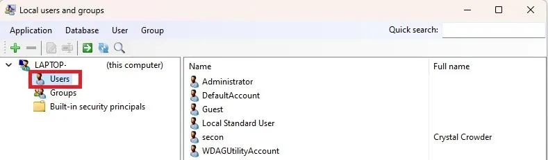 Modi per modificare l'amministratore sugli utenti di gestione computer Windows 1