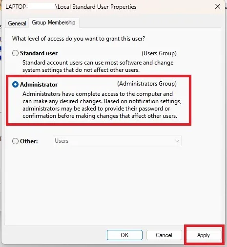 Façons de changer l'administrateur sur Windows Netplwiz Change