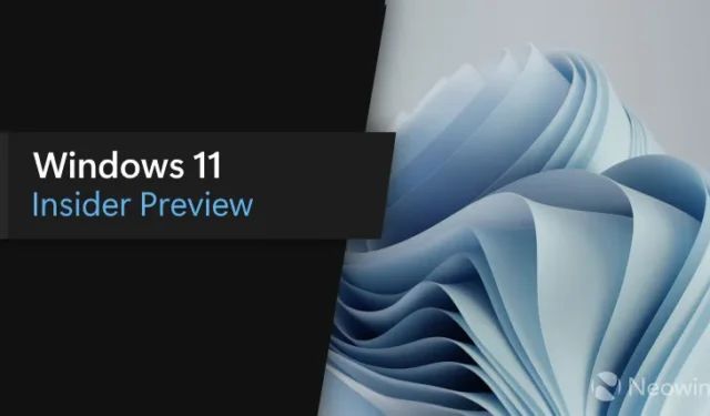 Windows 11 Insider Canary ビルド 25336 にはいくつかの小さな改善点があります