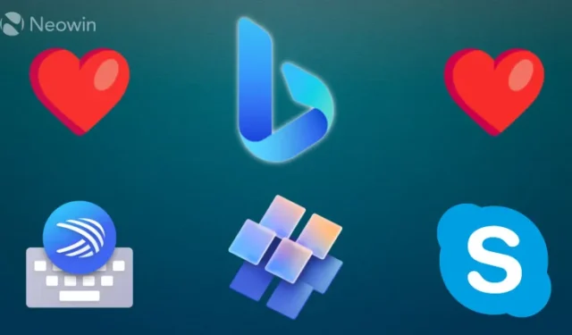 Microsoft ogłasza mnóstwo ulepszeń integracji Bing z Start, SwiftKey i Skype