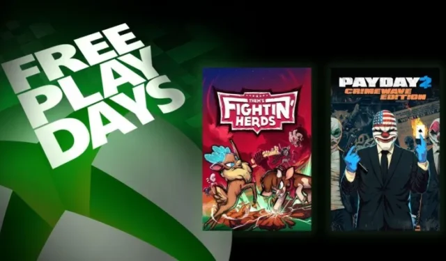 Xbox Free Play Days には Payday 2 と Them’s Fightin’ Herds があり、今週末は試せます