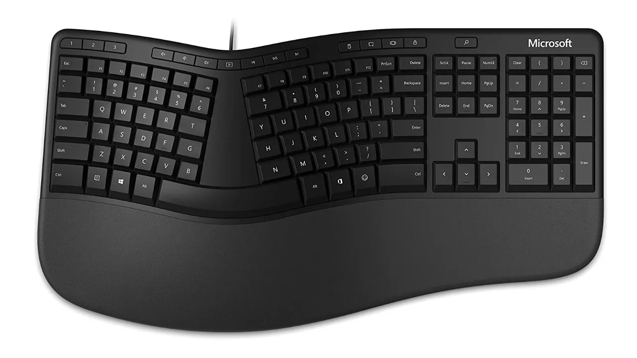 Een Microsoft ergonomisch toetsenbord