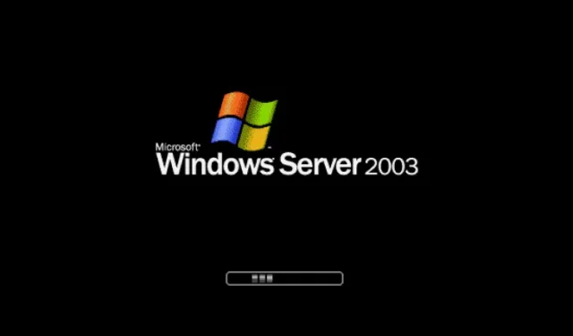Windows XP のサーバー バージョンである Windows Server 2003 は、20 年前の今日発売されました