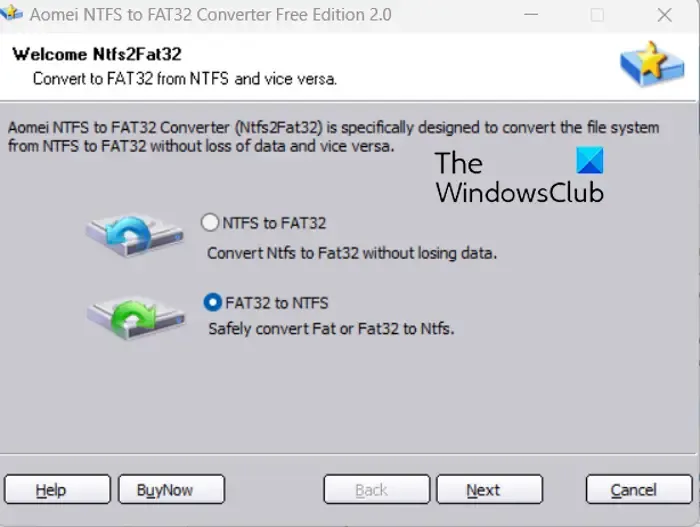 comment convertir fat32 en ntfs sans perdre de données sous windows 11