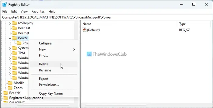 Impossible de modifier ou de créer un nouveau plan d'alimentation dans Windows 11