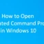 Opdrachtprompt uitvoeren als beheerder in Windows 10