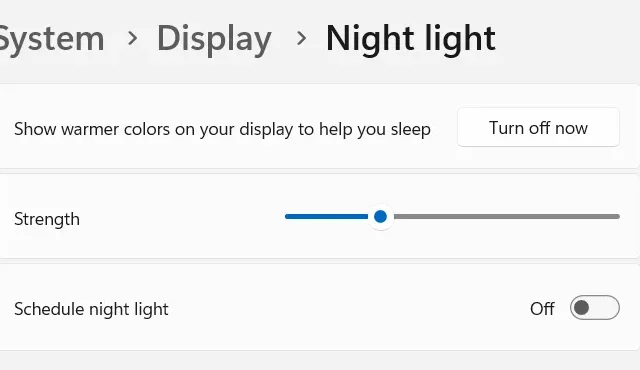 Como ativar a luz noturna no Windows 11