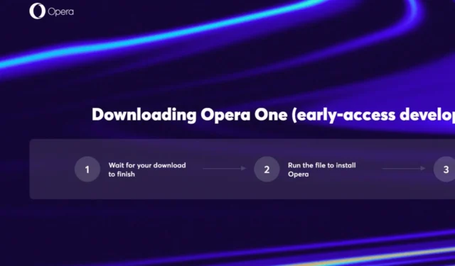 Cómo descargar Opera One