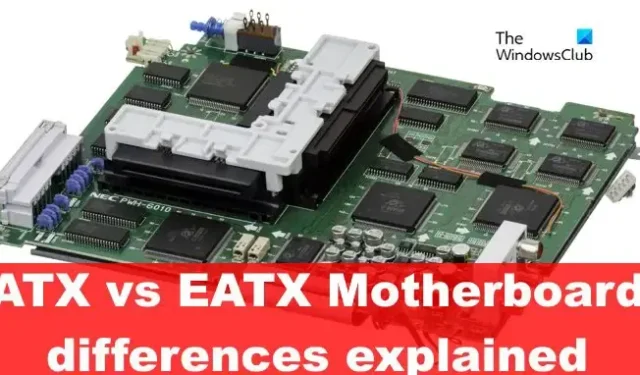 Explicación de las diferencias entre las placas base ATX y EATX
