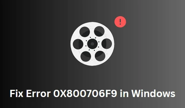 Como corrigir o erro 0X800706F9 no Windows