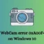Correctif : erreur WebCam 0xA00F4246 sous Windows 10