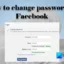 Facebookでパスワードを変更する方法