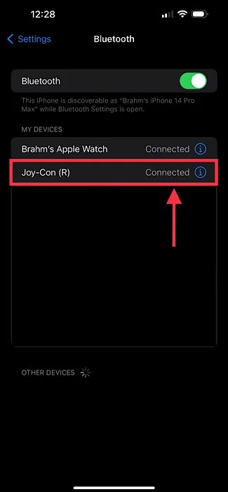 Joy Con Iphone Conectado