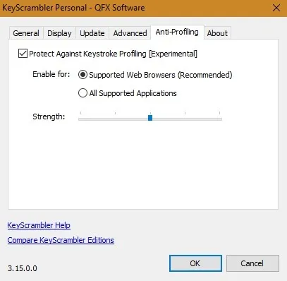 キーロガー Windows10 キースクランブラー アンチプロファイリング