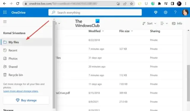 Faltan archivos de OneDrive en la carpeta; ¿Cómo recuperar?