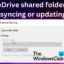 Folder udostępniony usługi OneDrive nie synchronizuje się ani nie aktualizuje