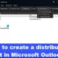Distributielijst maken in Outlook