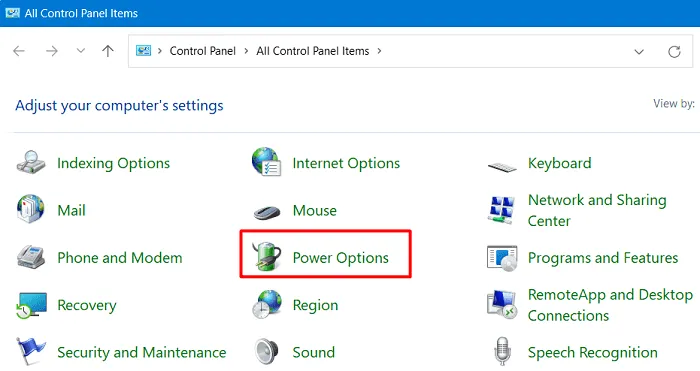 Opciones de energía en Windows 11: la opción de arranque dual no se muestra
