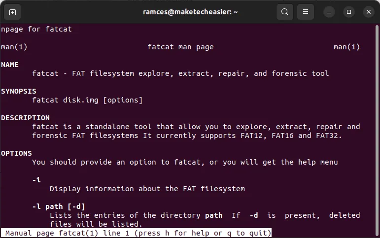 fatcat man ページのスクリーンショット。