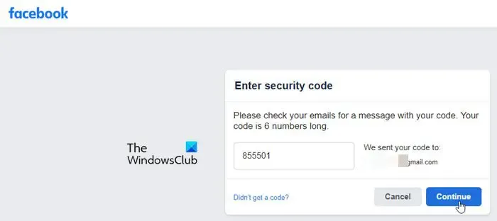 Facebook Web でパスワードをリセットする
