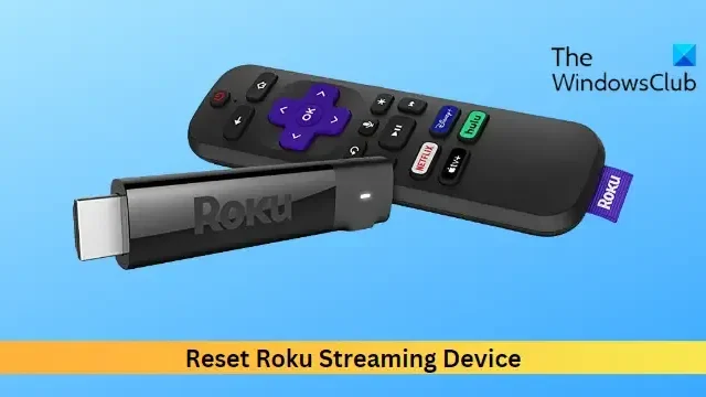 Cómo restablecer el dispositivo de transmisión Roku