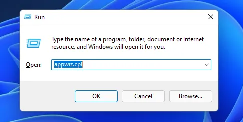 appwiz.cpl命令windows 11更新報錯0x800f0922