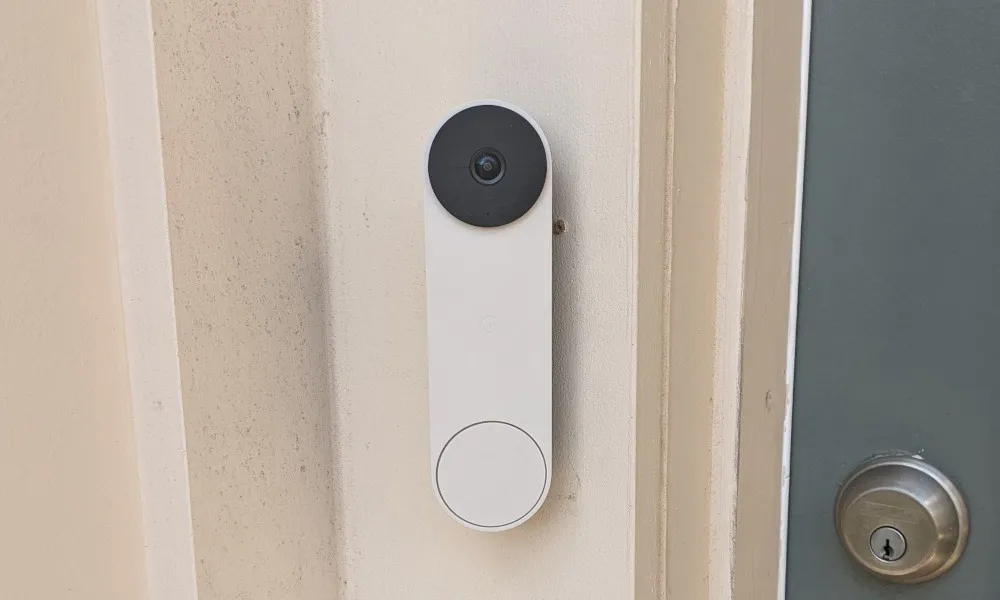 Google Nest Wireless Smart Doorbell installiert