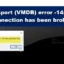 トランスポート (VMDB) エラー -14: パイプ接続が切断されました