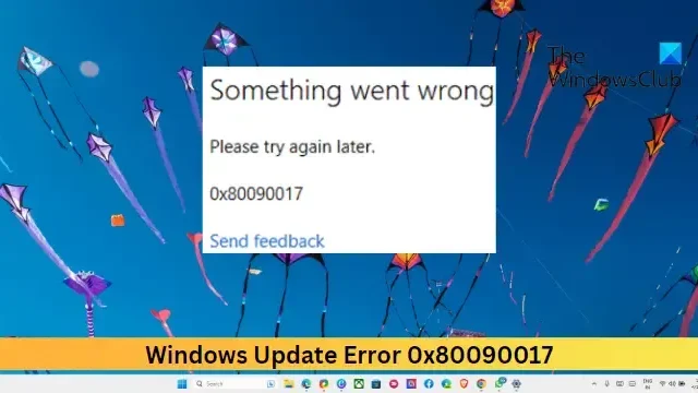 Fix 0x80090017 Windows Update-fout