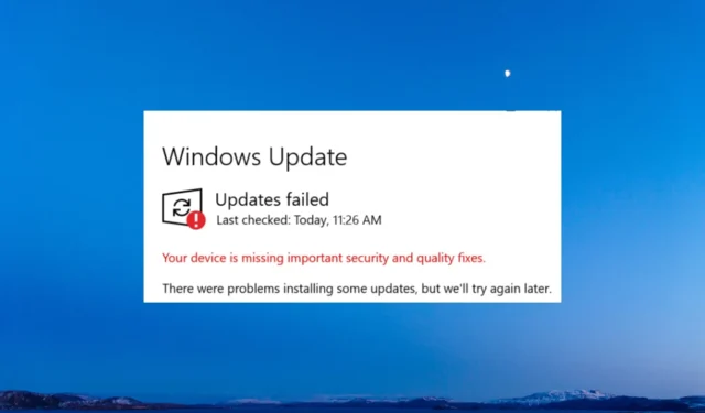 0x80070008: deze Windows Update-fout oplossen