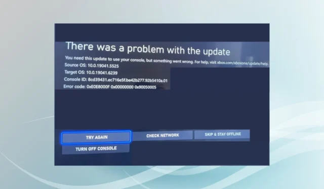 Hoe de Xbox Update-foutcode 0xE0E8000F te repareren