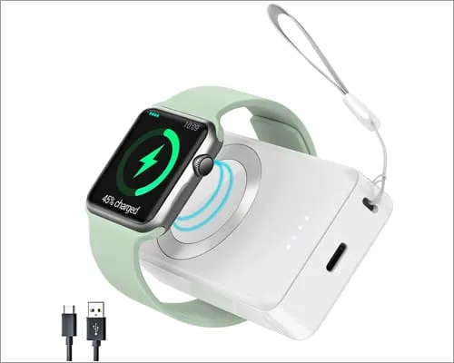 Banco de potência NEWDERY para Apple Watch – Portátil e Eficiente