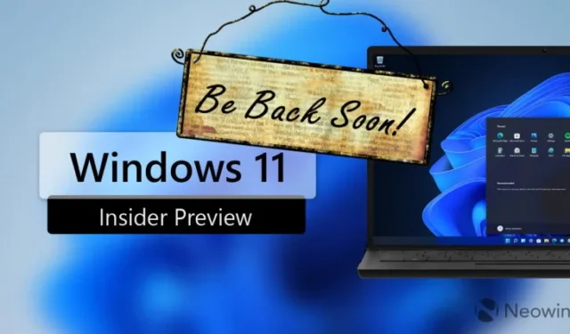 Microsoft rolt deze week Windows 11 Insider Builds niet uit voor Canary- of Dev-kanalen