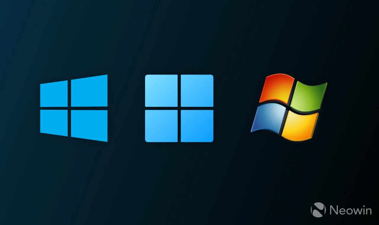 Windows 11 10 および 7 のロゴ