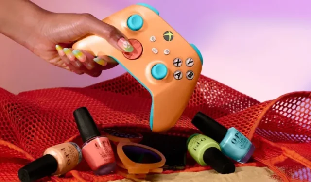 Le dernier contrôleur personnalisé Xbox a un design artistique sur le thème de l’été de la marque d’ongles OPI