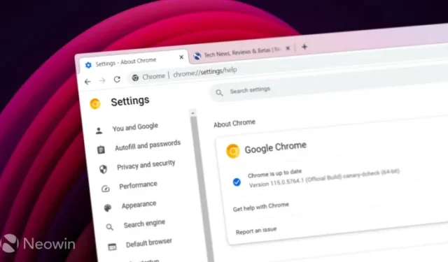 Google Chrome Canary erhält Mica-Material unter Windows 11