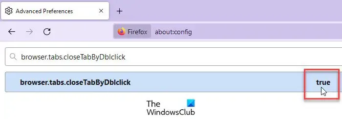Firefox でダブルクリックしてタブを閉じるをアクティブ化する