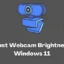 Como faço para ajustar o brilho da webcam no Windows 11