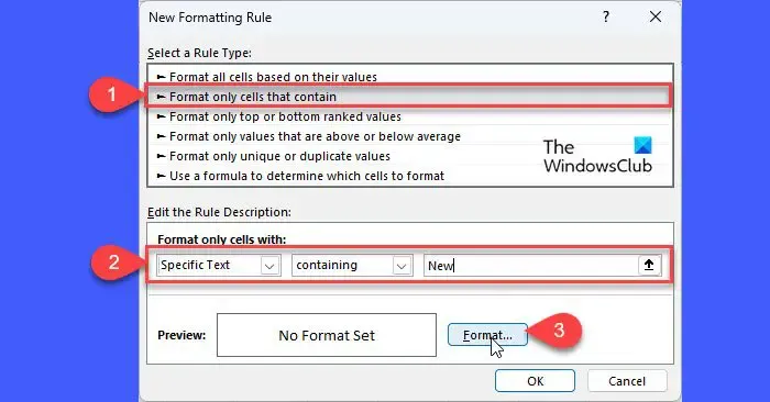 Excel で条件付き書式ルールを適用する