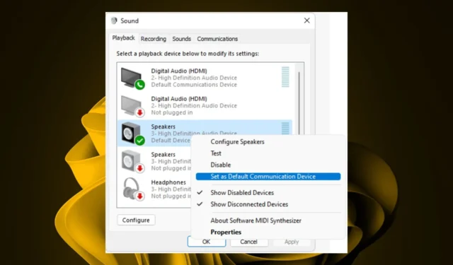 Windows 11 continue de changer la sortie audio : 8 façons de le réparer