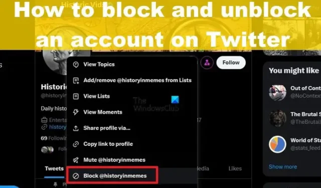 Come bloccare e sbloccare un account su Twitter