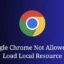 Google Chrome nie może załadować lokalnego zasobu [rozwiązany]