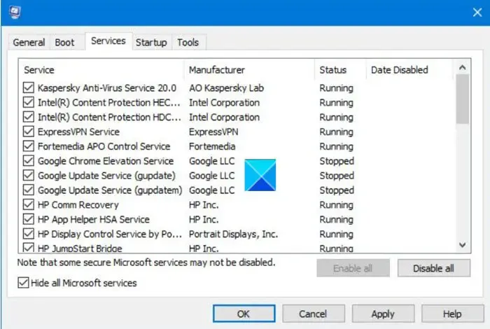 Solucionar problemas do erro de atualização do Windows 0x8007001d