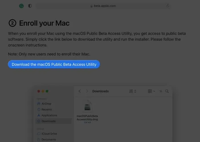 Download macOS Monterey public beta 2 profiel