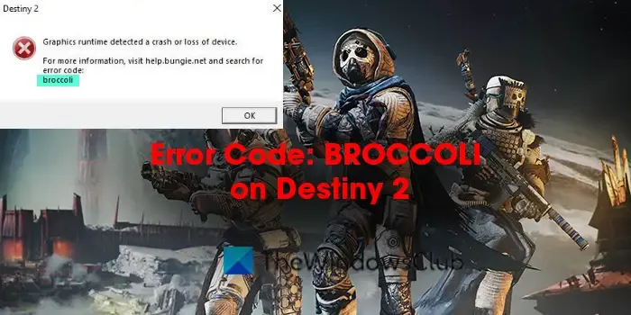 Codice di errore: BROCCOLI su Destiny 2