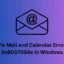 修復 Windows 中的郵件和日曆錯誤 0x8007054e