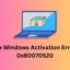 Come correggere l’errore di attivazione di Windows 0x80070520