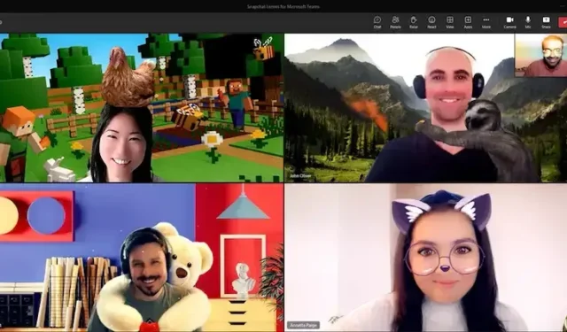 Cómo agregar y usar lentes de Snapchat en sus reuniones de Microsoft Teams